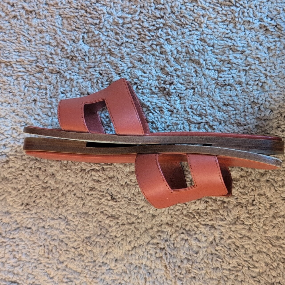 Hermes Oran Orange Brulee Size 38 - Picture 12 of 14